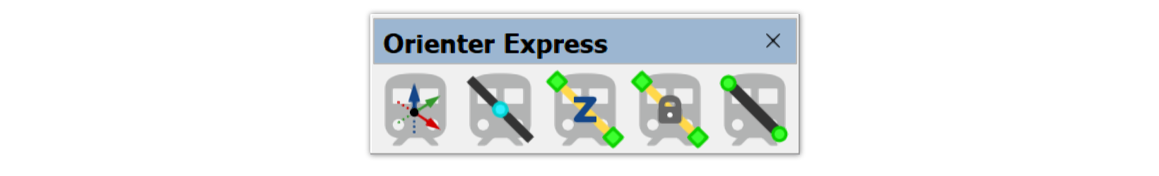 Orienter Express: barra de herramientas